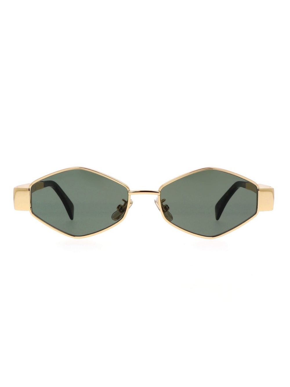 New Celine CL40254U 30N Sunglasses Gold Frame Geometric Shape Authentic - Picture 3 of 16
